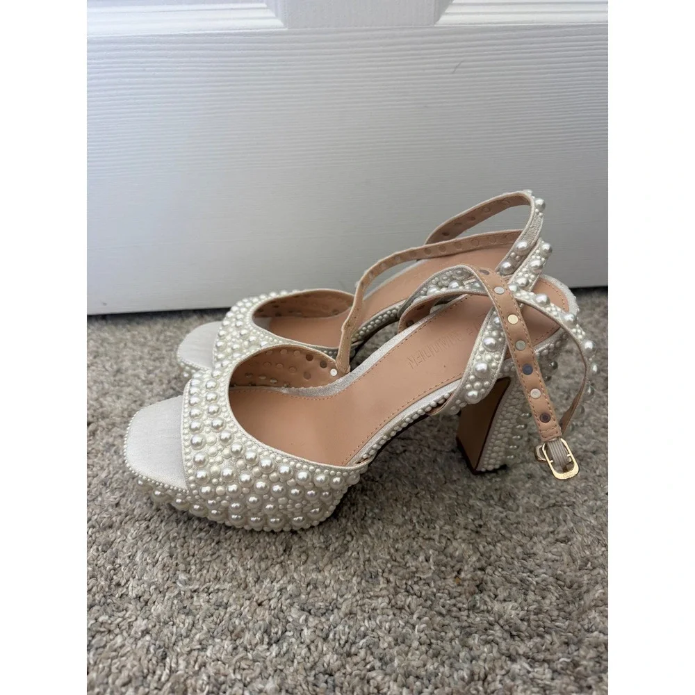 Steve Madden Assured Platform Sandal – Pearl White – Women's Size 8 – Like New - Picture 5 of 7